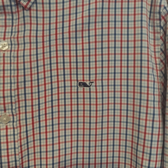 Vineyard Vines Mens Long Sleeve Button-Down Slim Fit Whale Shirt Size Large - Picture 4 of 11